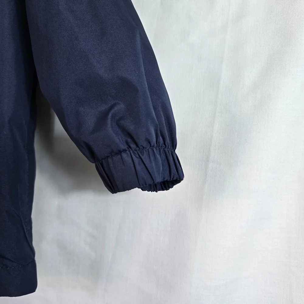 Gymboree Boys Navy Blue Lightweight Lined‎ Windbreaker Hooded Zip Jacket 12-24Mo